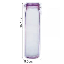 Food Storage Bag Bottles Shape Ziplock Bags Reusable (1 Pc / 500 ML)