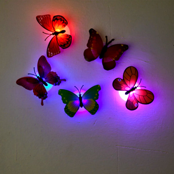 3D butterfly night lamp with illusion design.