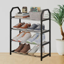 4 Layer Space‑saving Shoes Show Rack Folding Shoe Rack (1 Pc)