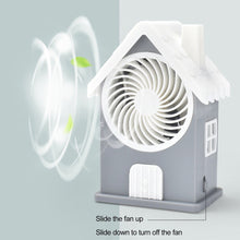 Mini House Fan House Design Rechargeable Portable Personal Desk Fan For Home , Office & Kids Use (Battery Not Include)