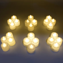 Colorful LED tealight candles for parties