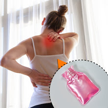 Simple Pink small Hot Water Bag with Cover for Pain Relief, Neck, Shoulder Pain and Hand, Feet Warmer, Menstrual Cramps.