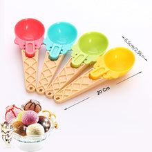 Ice Cream Spoons 2pcs Plastic Water Melon Scoopers with Trigger Dipper and Adults for Summer Party Ice Cream Scoop, Food Serving Spoon Kitchen Tools Ice Cream Digging Spoon Household Spoons Cupcake Spoons Aps Fruit Ball Player (2 Pc)