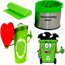 Eco-friendly green garbage bags for small bin liners (19