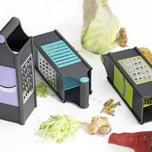 Four-in-one kitchen grater and slicer for efficient food preparation