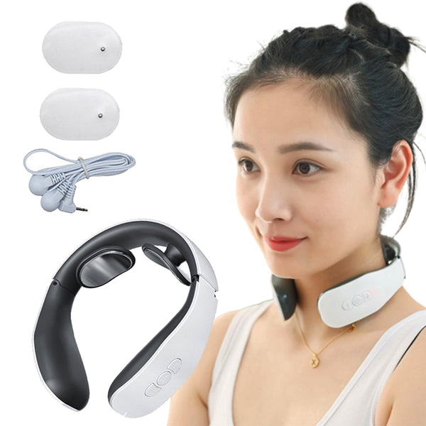 Electric neck massager for deep tissue pain relief and muscle relaxation