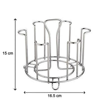 Kitchen glass stand with stainless steel construction