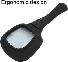 Magnifier for seniors with LED illumination