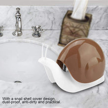 Snail-shaped liquid soap dispenser, perfect for home or travel.