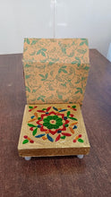 Handicraft Wood Chowki for Pooja , Wooden Bajot for Sitting, Multipurpose Stool (Multi color) (1 Pc)