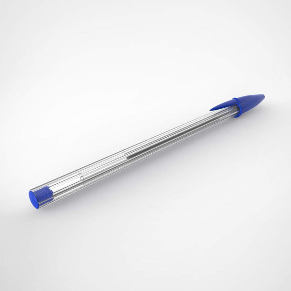 Ball pen with a focus on its smooth writing feature, showing its sleek design and grip