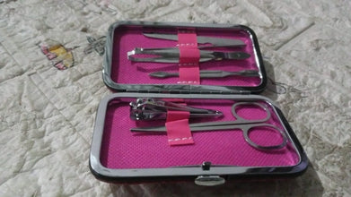 Nail Clipper Kit Fingernail Clipper, Manicure Set, Stainless Steel Nail Cutter Set ,Manicure Tool, Nail Clippers Care Tools with Lightweight and Beautiful Travel Case (6 Pc Set)