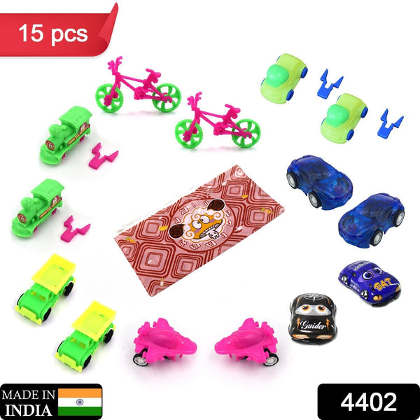 Baby push & go toy cars, 15-piece set for kids